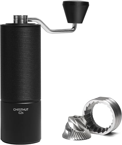 TIMEMORE Chestnut C2S Manual Coffee Grinder, Stainless Steel S2C Conical Burr, 25g Capacity