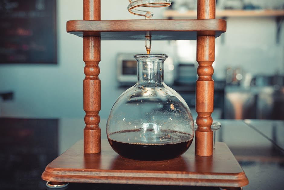 Drip coffee maker brewing a fresh pot of coffee at home